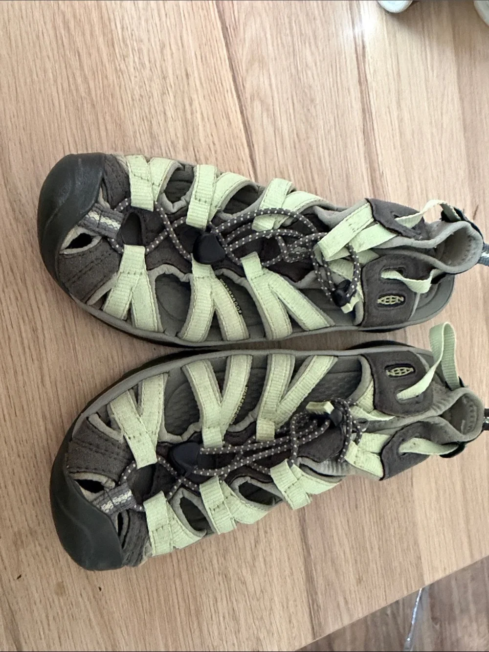 Keen Women's Sport Sandals in Light Green and Gray